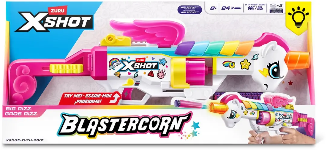 XSHOT Blastercorn Rizz Master Darts - 24 Stuks - Meerkleurig