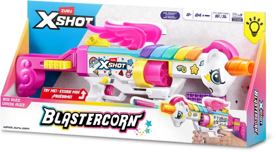 XSHOT Blastercorn Rizz Master Darts - 24 Stuks - Meerkleurig - afbeelding 6 van 6