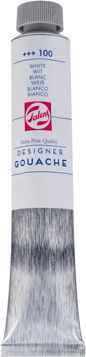 Talens Gouache Extra Fine Plakkaatverf Wit 60ml