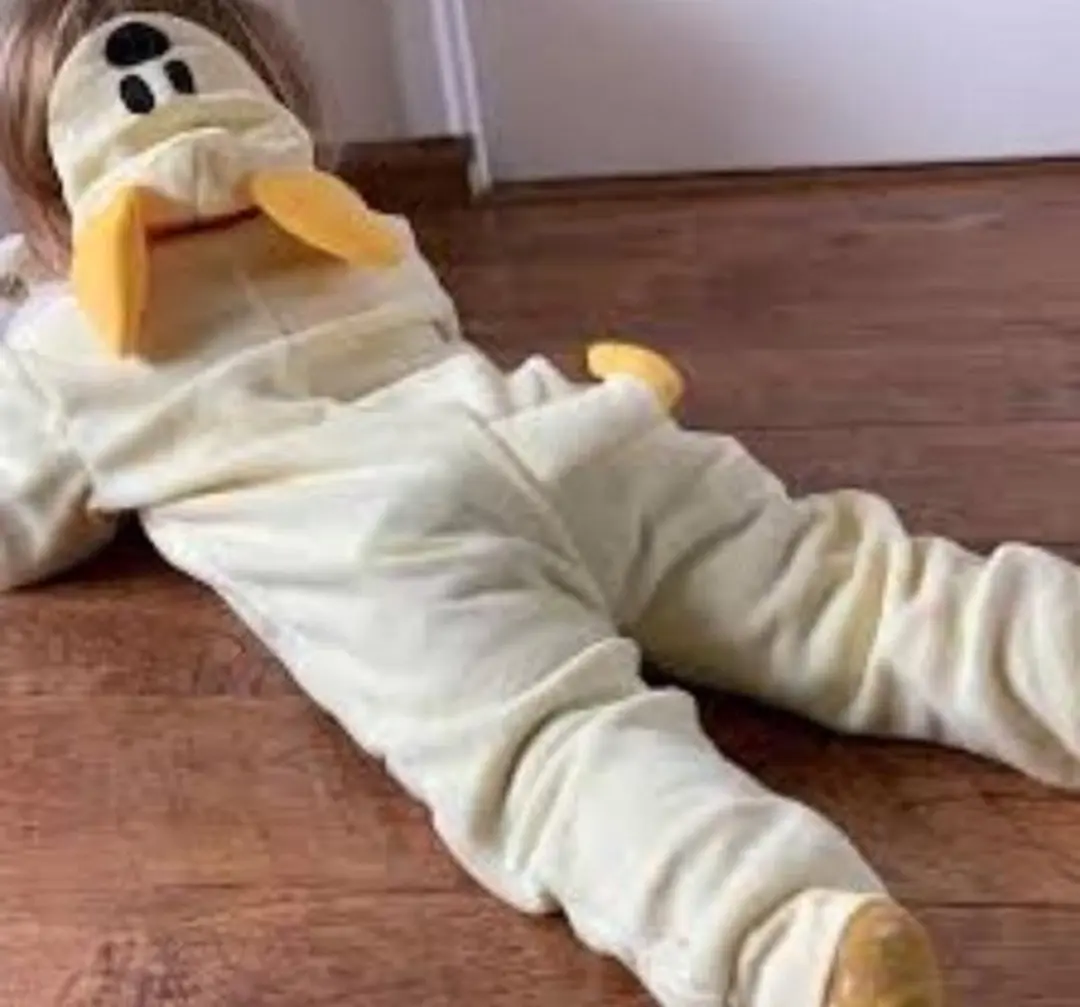 Woezel & Pip Pip Onesie - Kinderpyjama 116/122 - Geel