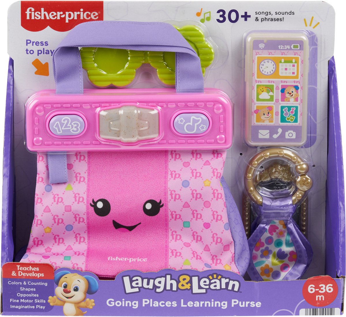 Mattel speelgoed Fisher-Price leerplezier tas educatief multicolor.