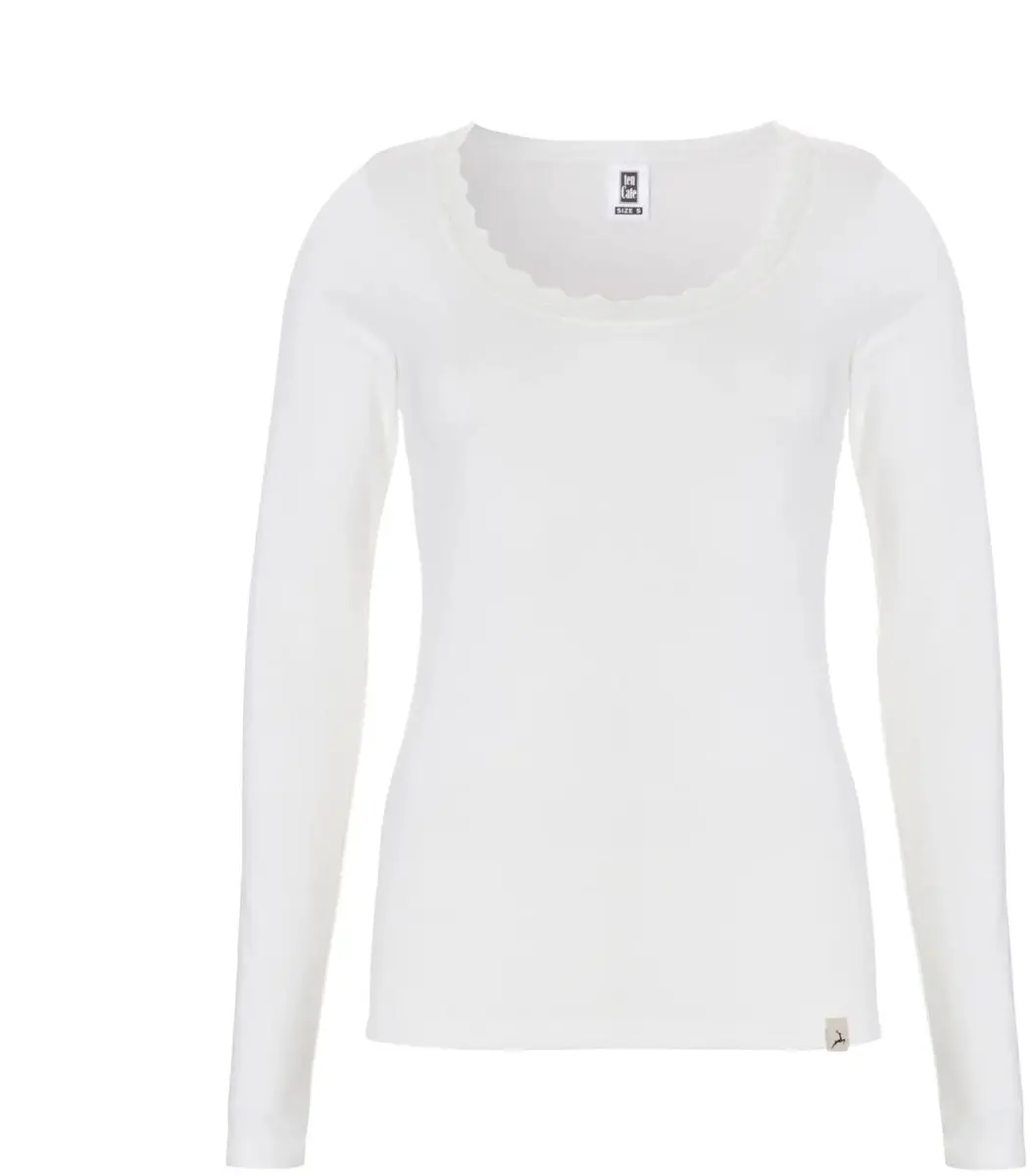 Ten Cate Thermo Long Sleeve Lace Snow White Dames - Maat XL
