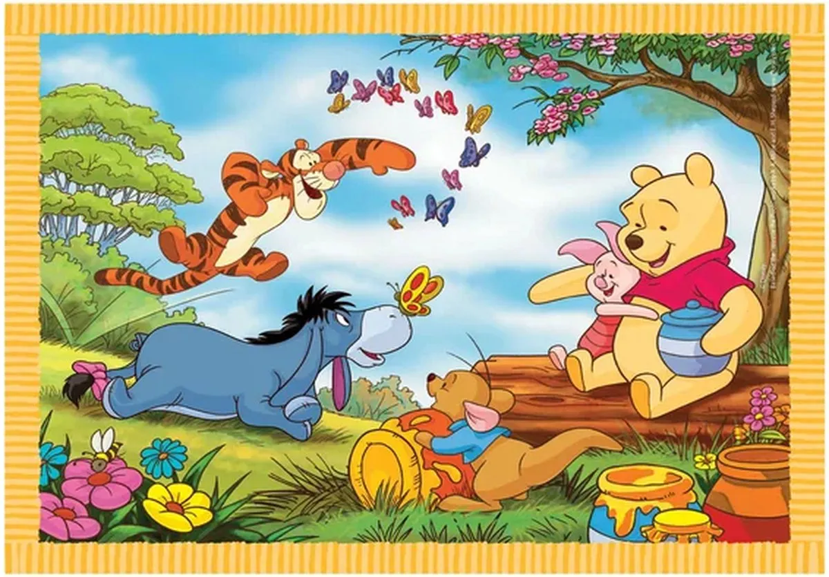Clementoni Winnie the Pooh 4-in-1 Puzzel - 72 Stuks - afbeelding 6 van 6