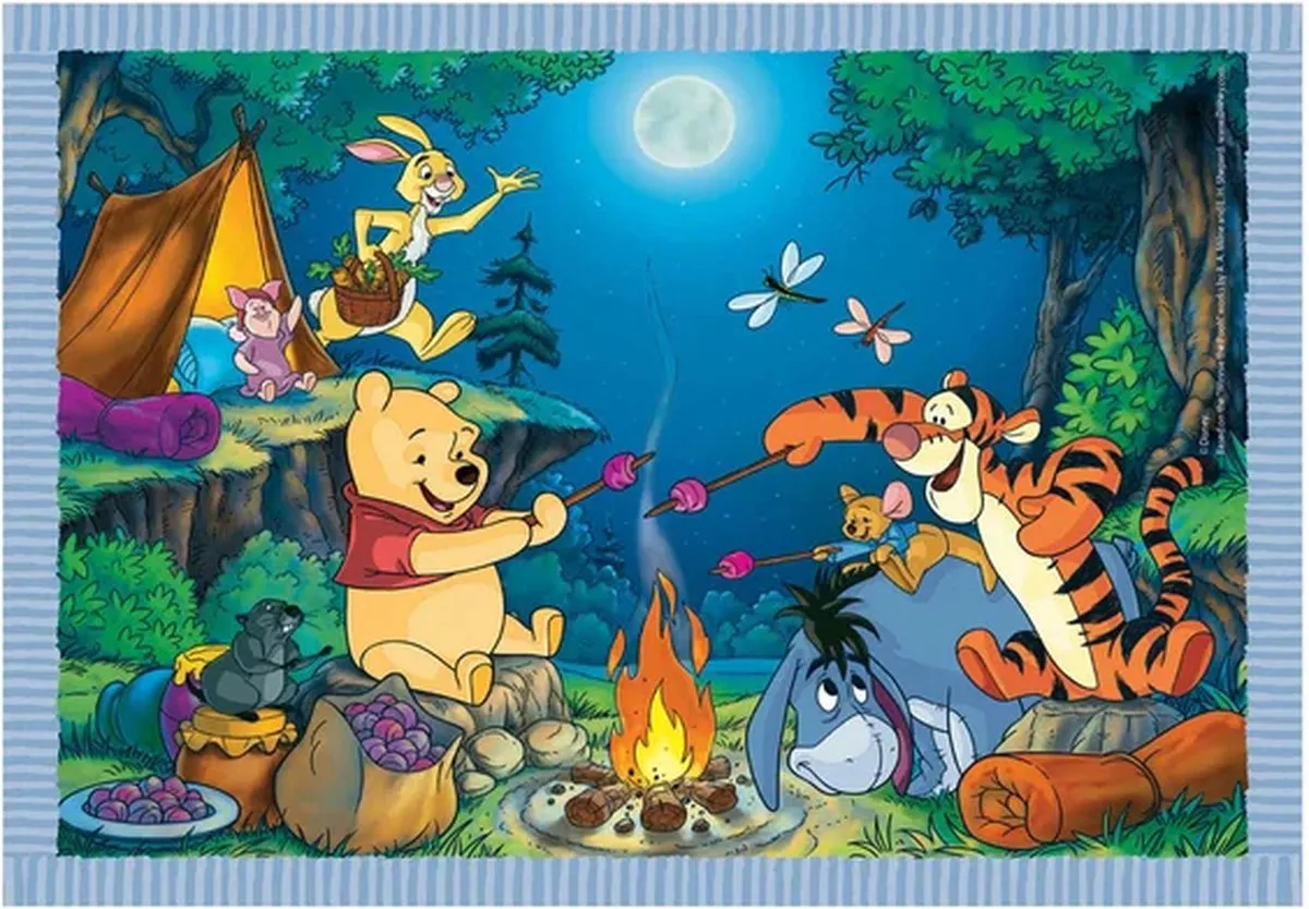 Clementoni Winnie the Pooh 4-in-1 Puzzel - 72 Stuks