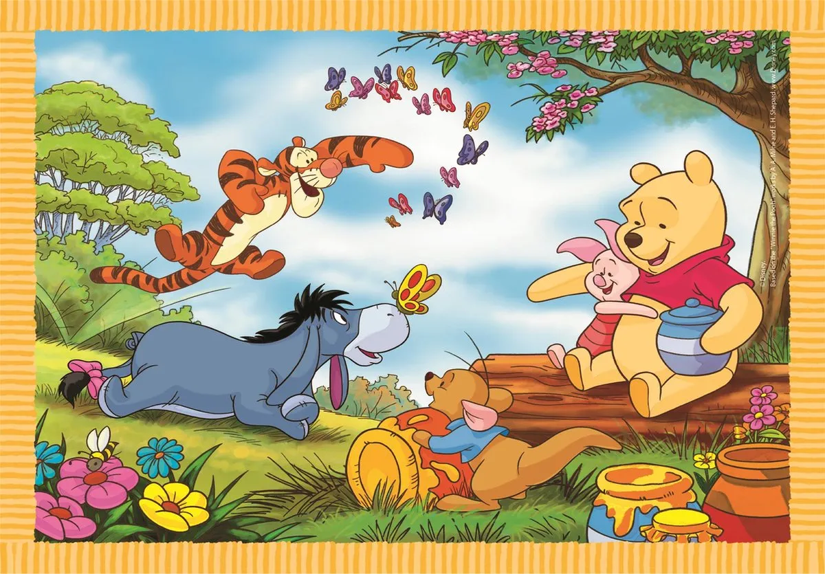 Clementoni Winnie the Pooh 4-in-1 Puzzel - 72 Stuks