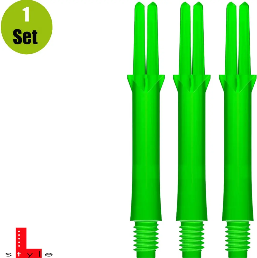 L-Style L-Shaft Locked Straight Dart Shafts SL1053 - 3 Stuks - Groen