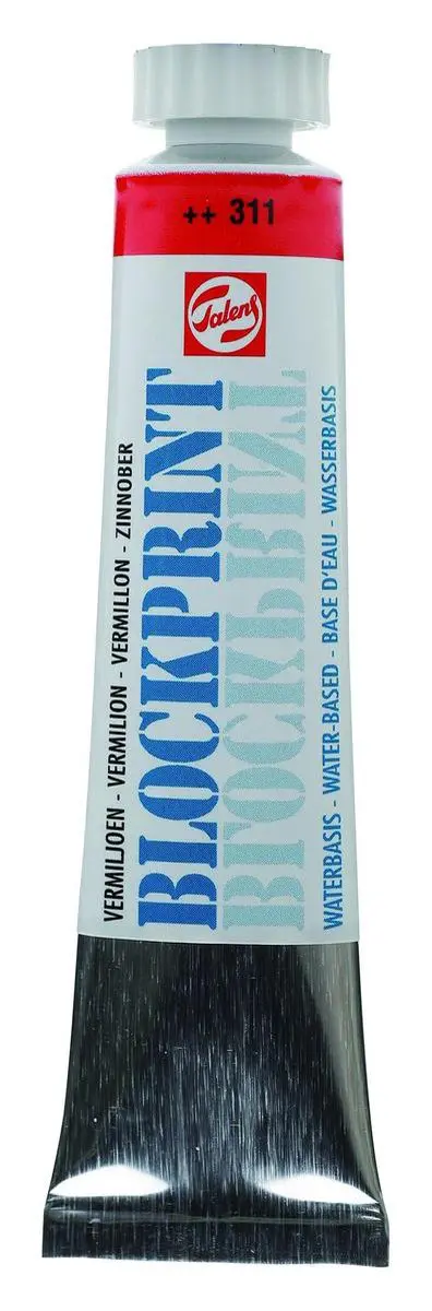 Talens Blockprint Sneldrogende Verf 20ml - Zwart