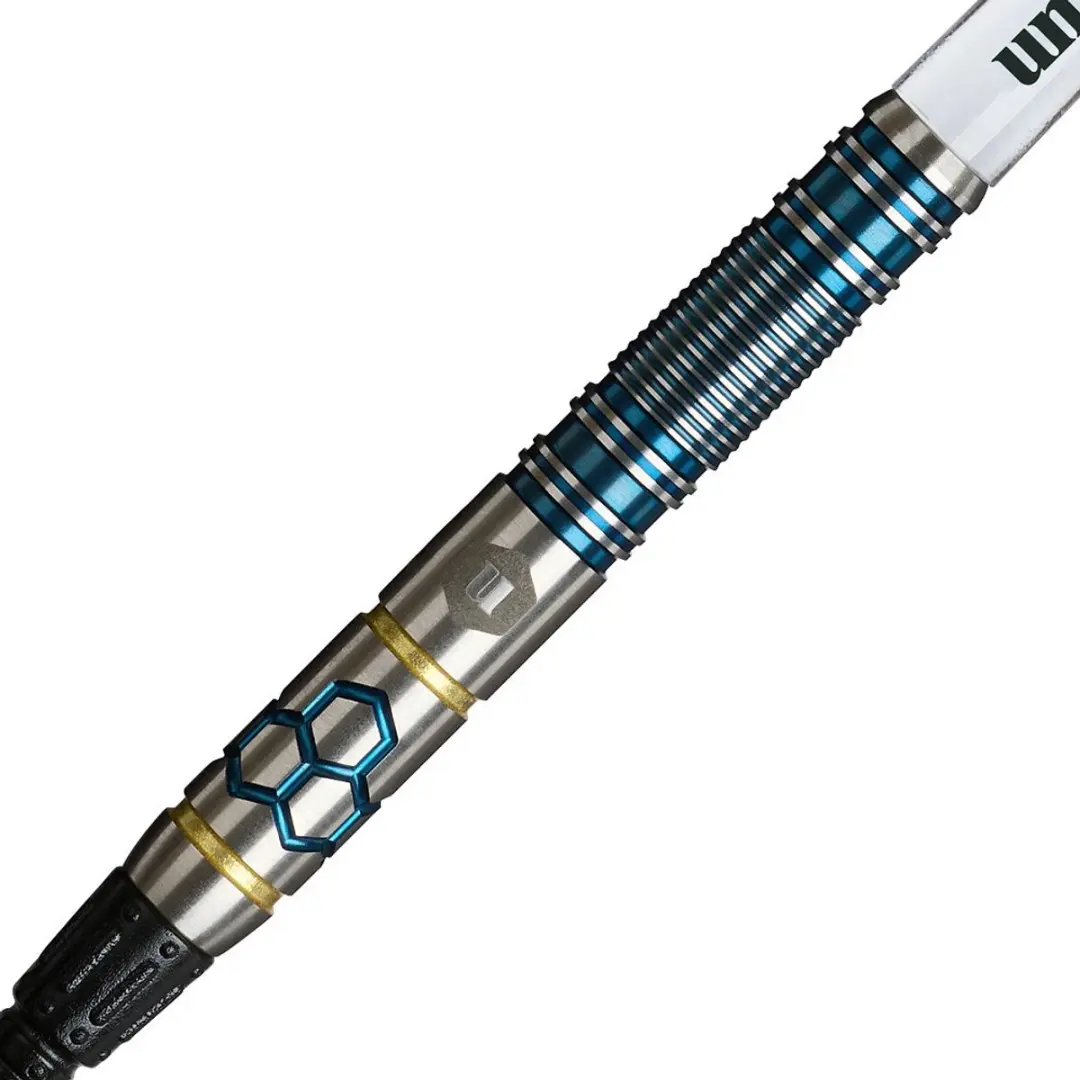 Unicorn Hexium 2 Soft Tip Darts 3 Stuks - Blauw/Goud