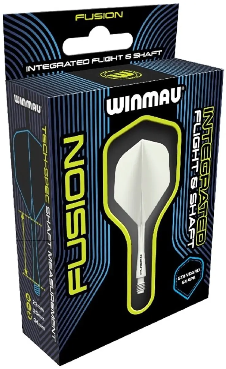 Winmau Fusion Solid White Dart Flights - 3 Stuks