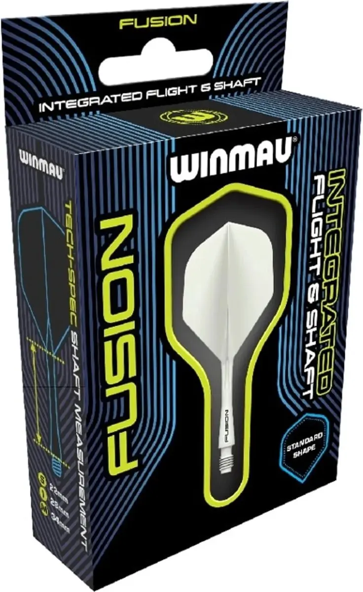 Winmau Fusion Solid White Dart Flights - 3 Stuks