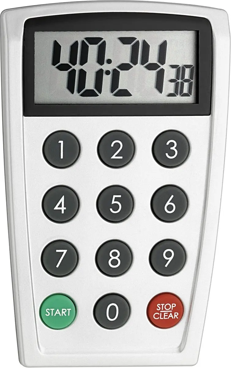 TFA Dostmann Digitaal Timer Zilver
