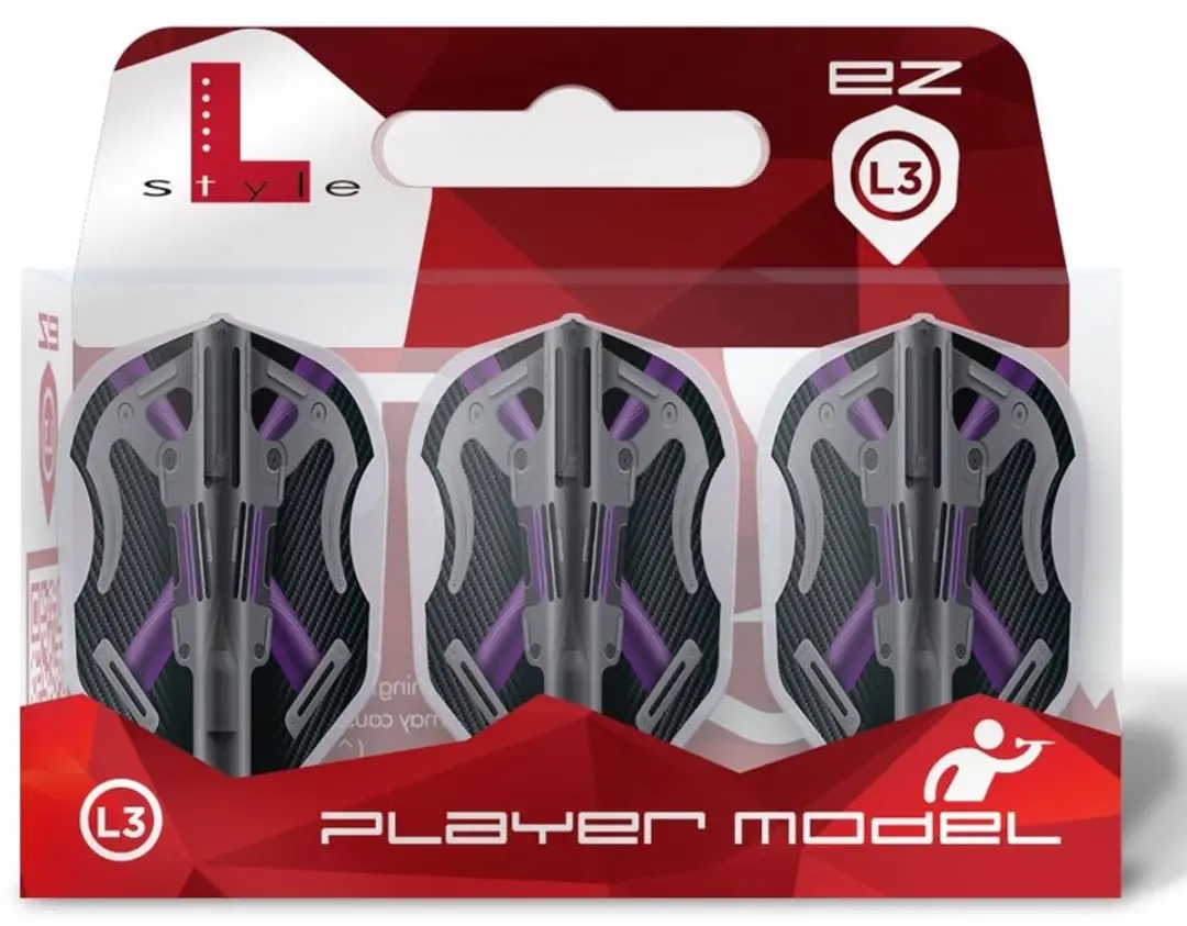 L-Style EZ L3 Mike Valentin Dart Flights F13015 - 3 Stuks
