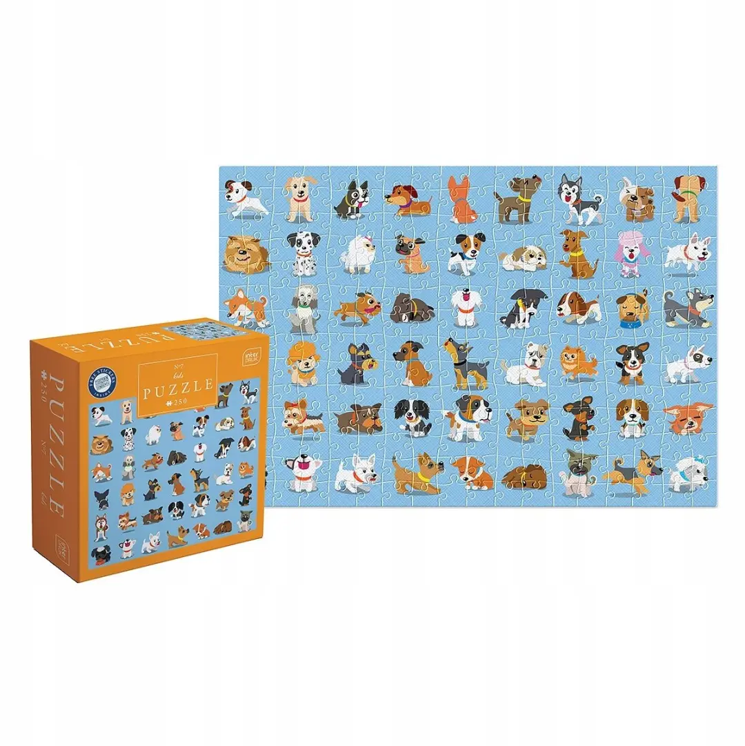 Geronimo Games Interdruk Puzzel 250 Stukjes - 7 Honden - Kinderen 4+