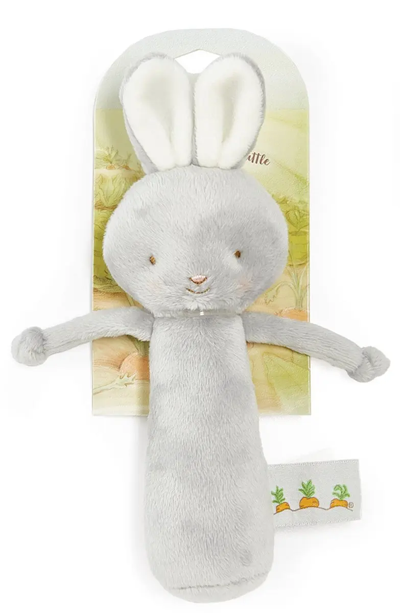 Bunnies By The Bay Konijn Rammelaar 15cm - Grijs