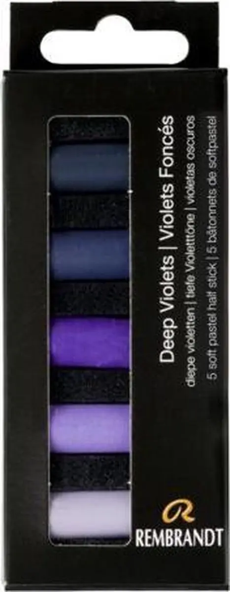 Rembrandt Softpastel Half 5 Diepe Violetten - 5 Stuks