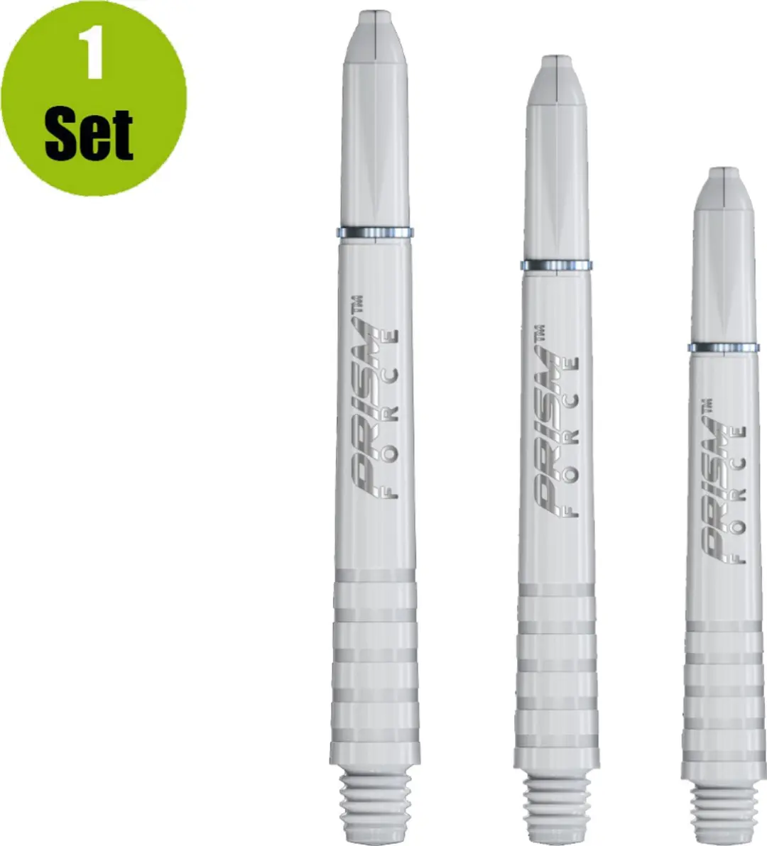 Winmau Prism Force Dart Shafts 3 Stuks - Wit - afbeelding 6 van 6
