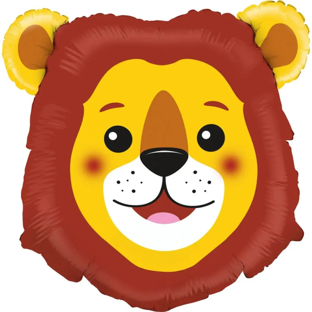 Grabo Lion Gezicht Folieballon 25"