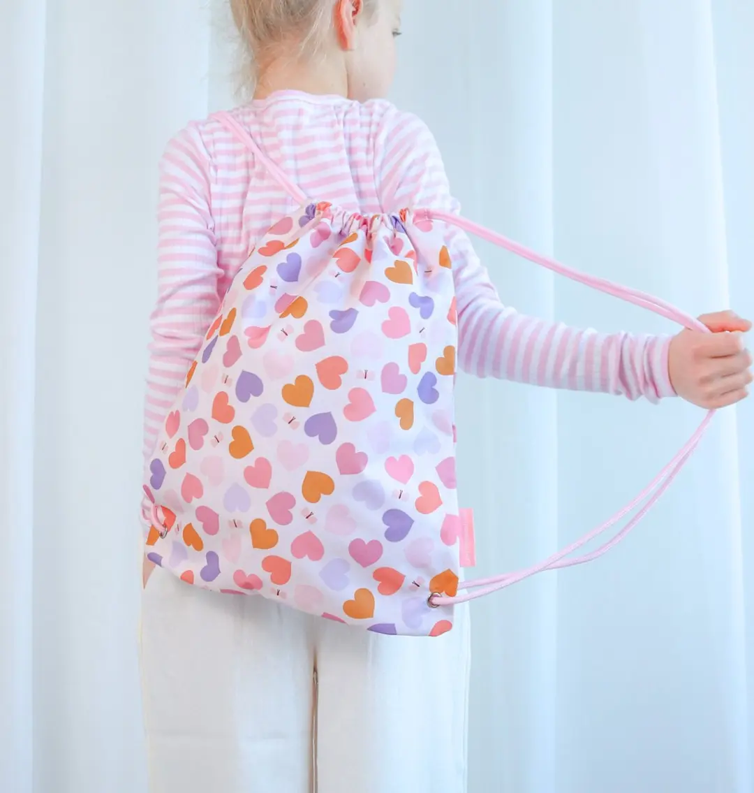 A Little Lovely Company Gymtas Hartjes - 5L