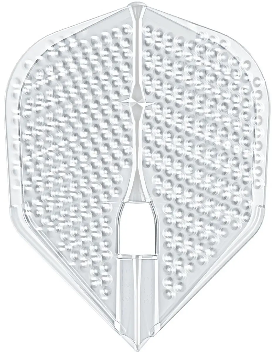 L-Style Champagne L3 Shape Dimple Clear Dart Flights FP4359 - 3 Stuks