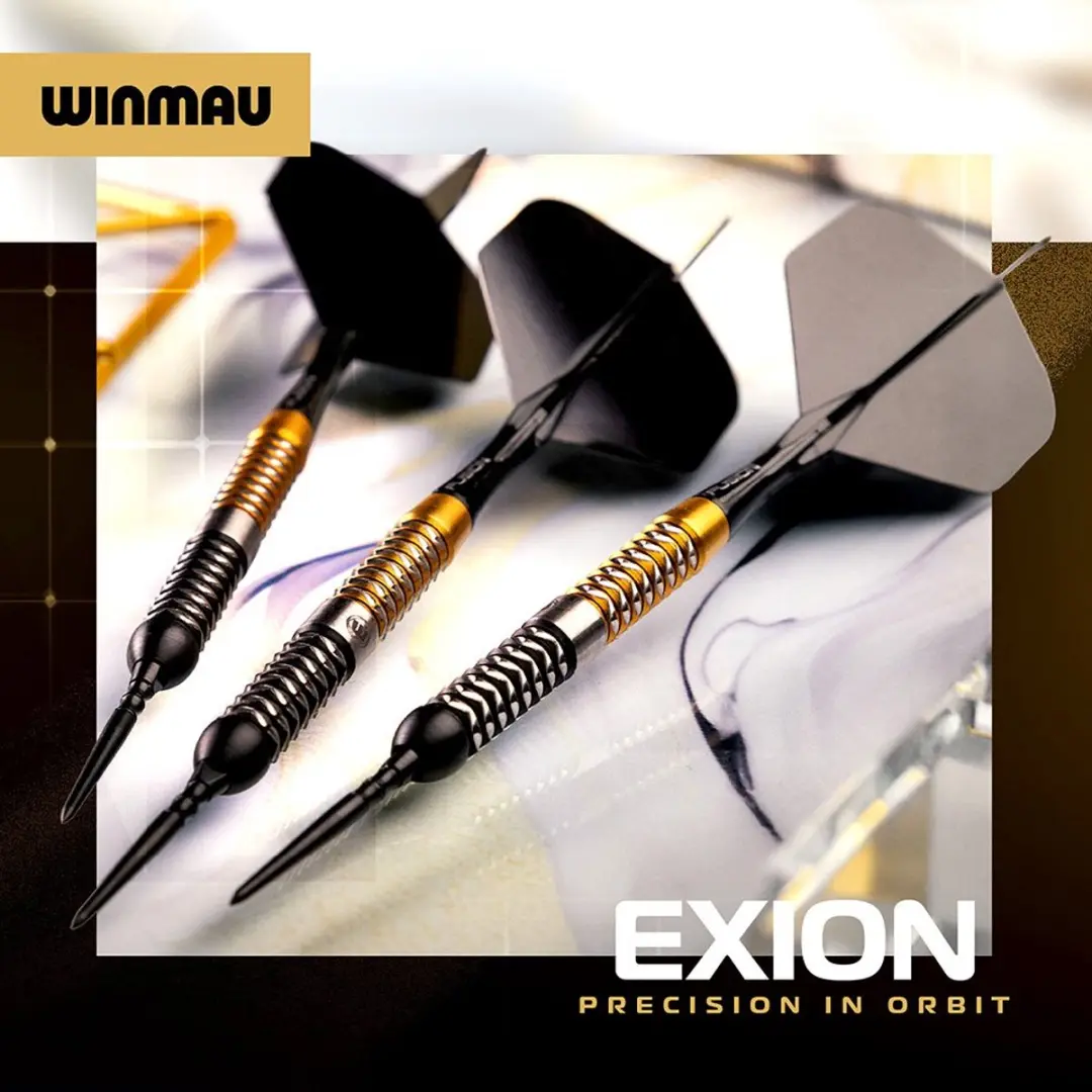Winmau Exion Parallel Switch Point Dartpijlen - 3 Stuks - Goud/Zwart/Zilver - afbeelding 6 van 6
