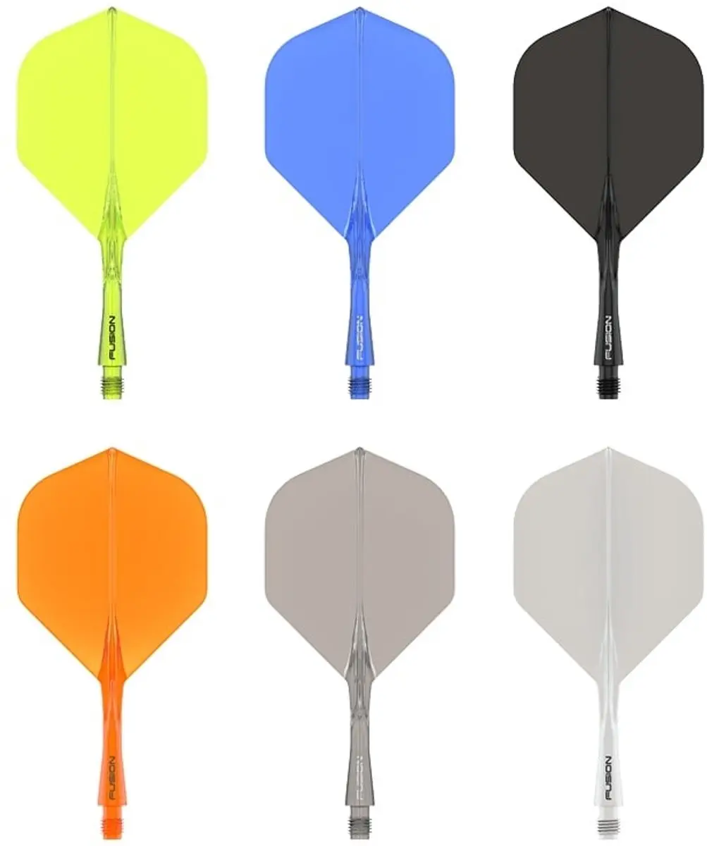 Winmau Fusion Solid Black Dart Flights - 3 Stuks