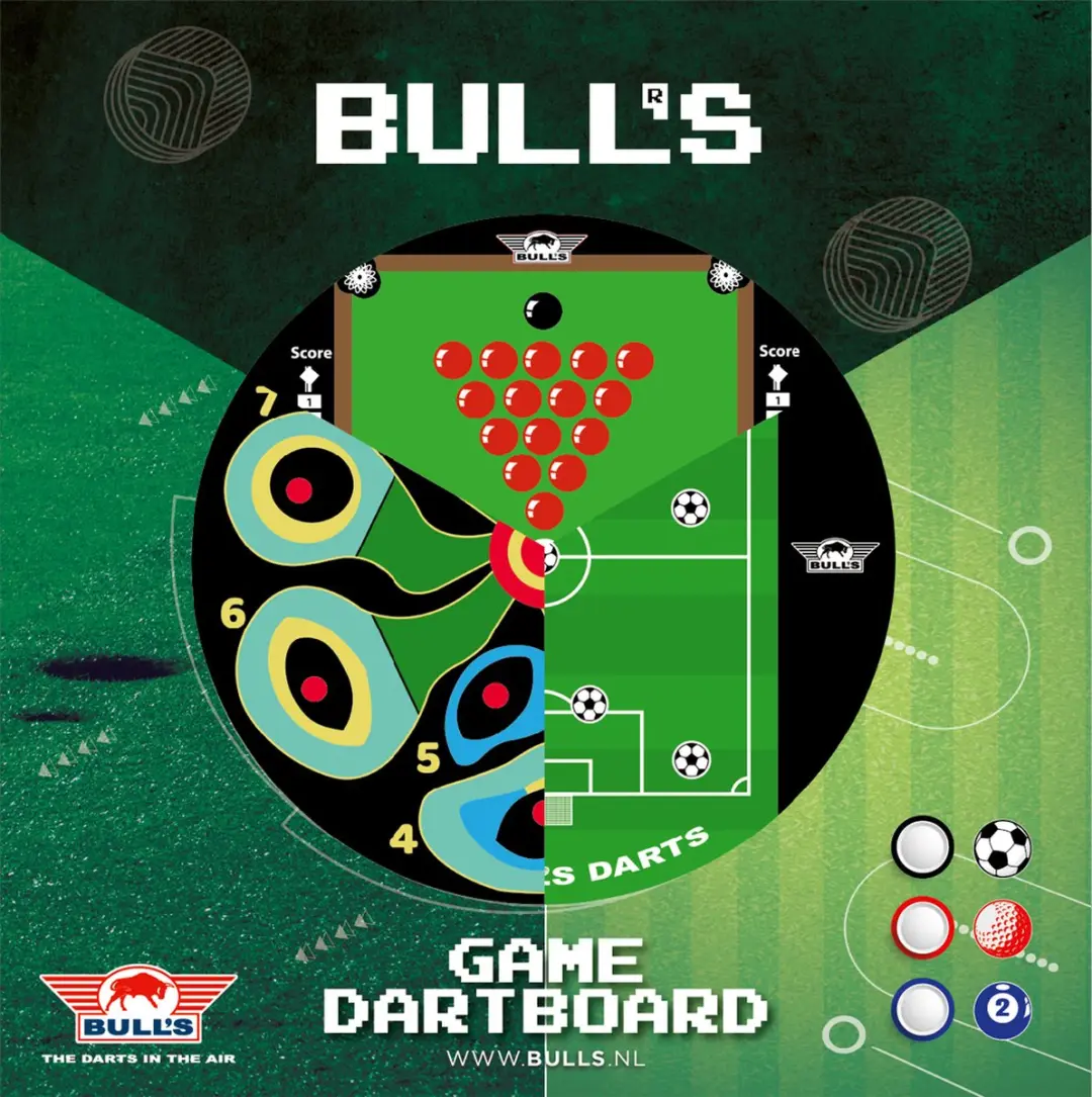 Bull's Game Voetbal Dartbord BU-68237 - 46cm
