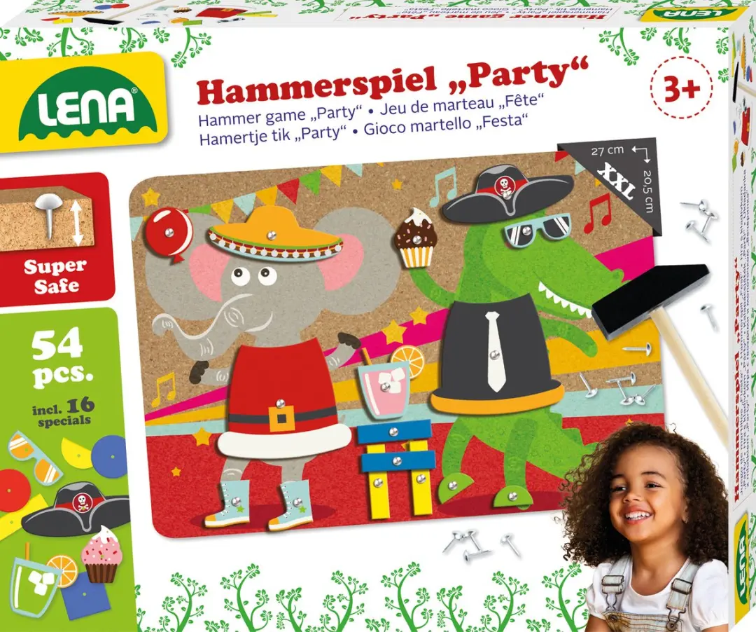 Lena Hamertje Tik Feestje - 20 Bordjes & Stukken - Bont