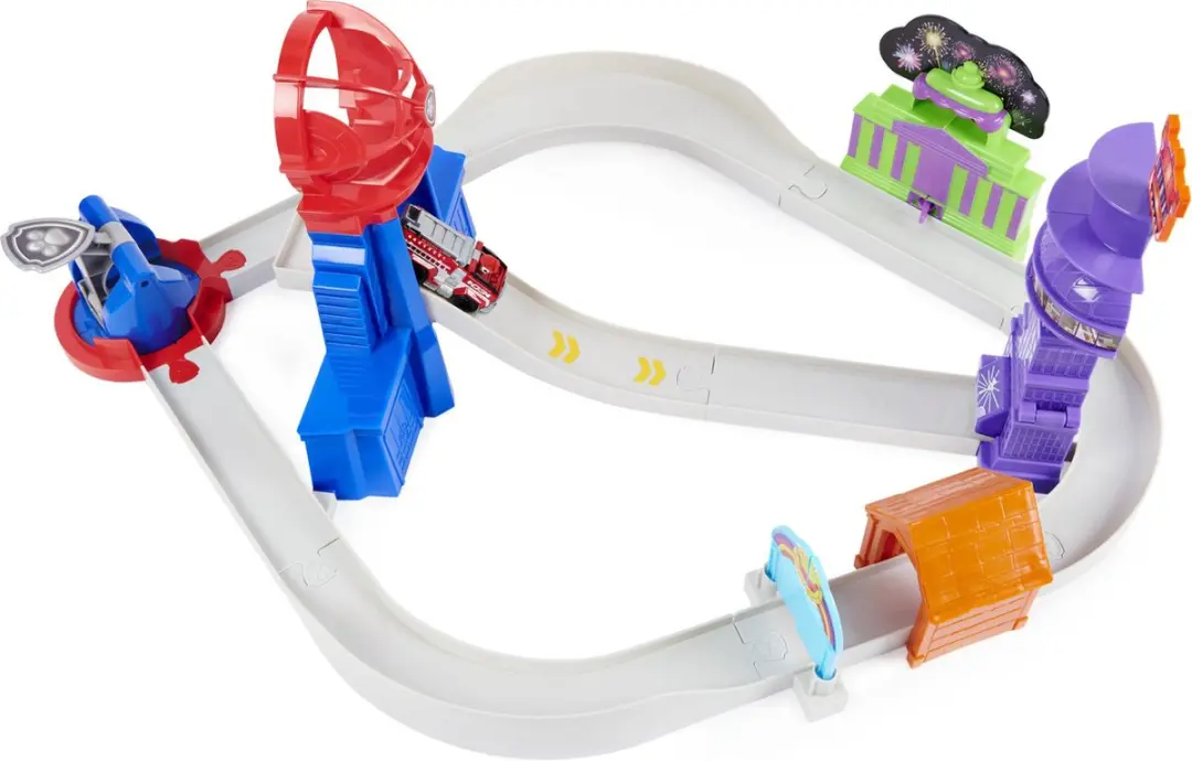 PAW Patrol Marshall Voertuig Red Avonturenstad Racebaan 1:55 - MPN 6061056