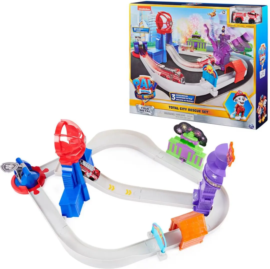 PAW Patrol Marshall Voertuig Red Avonturenstad Racebaan 1:55 - MPN 6061056 - afbeelding 6 van 6