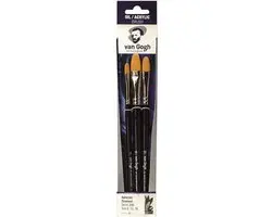 Van Gogh Serie 296 Olie & Acrylverfpenselen - 3 Stuks