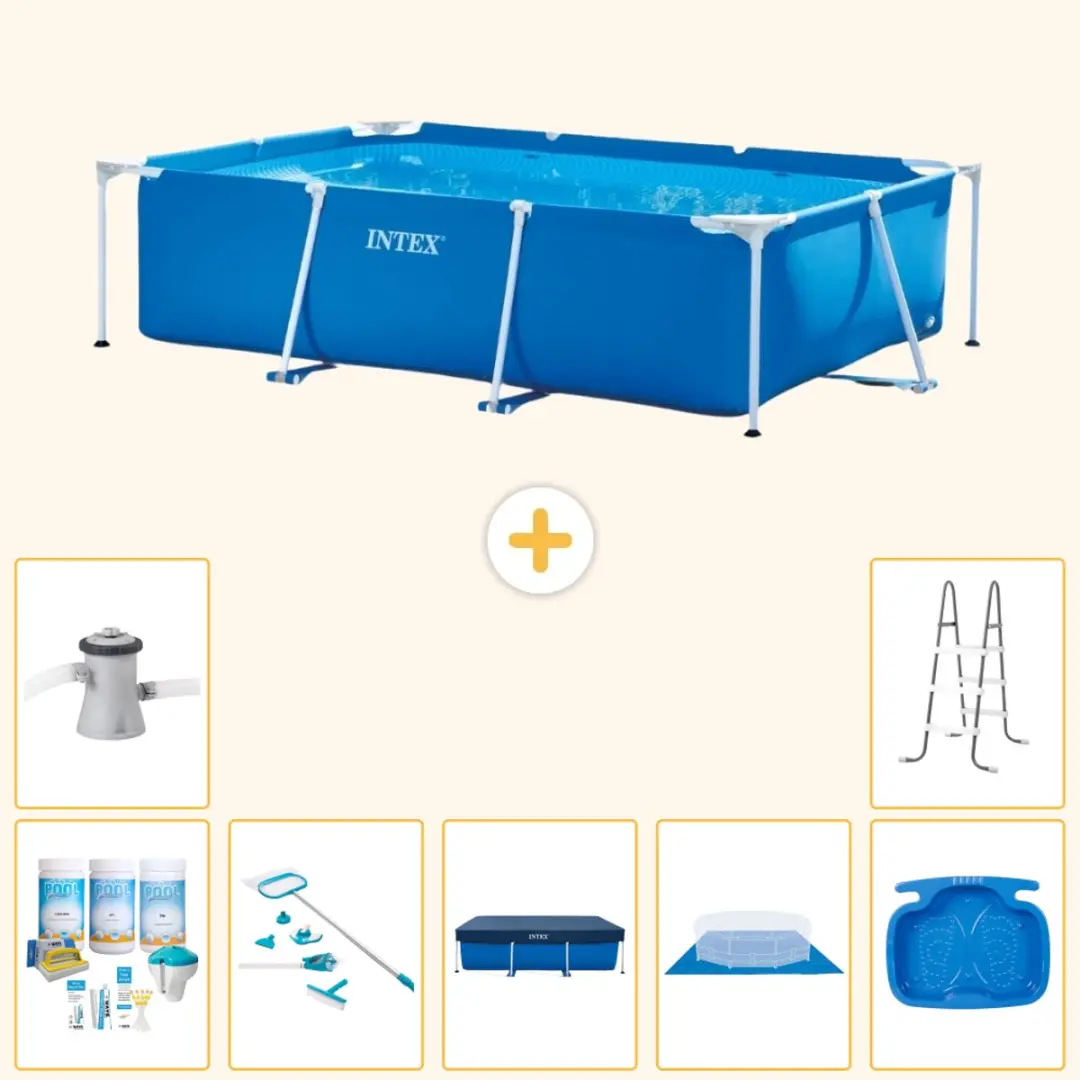 Intex Frame Zwembad 260x160cm Blauw