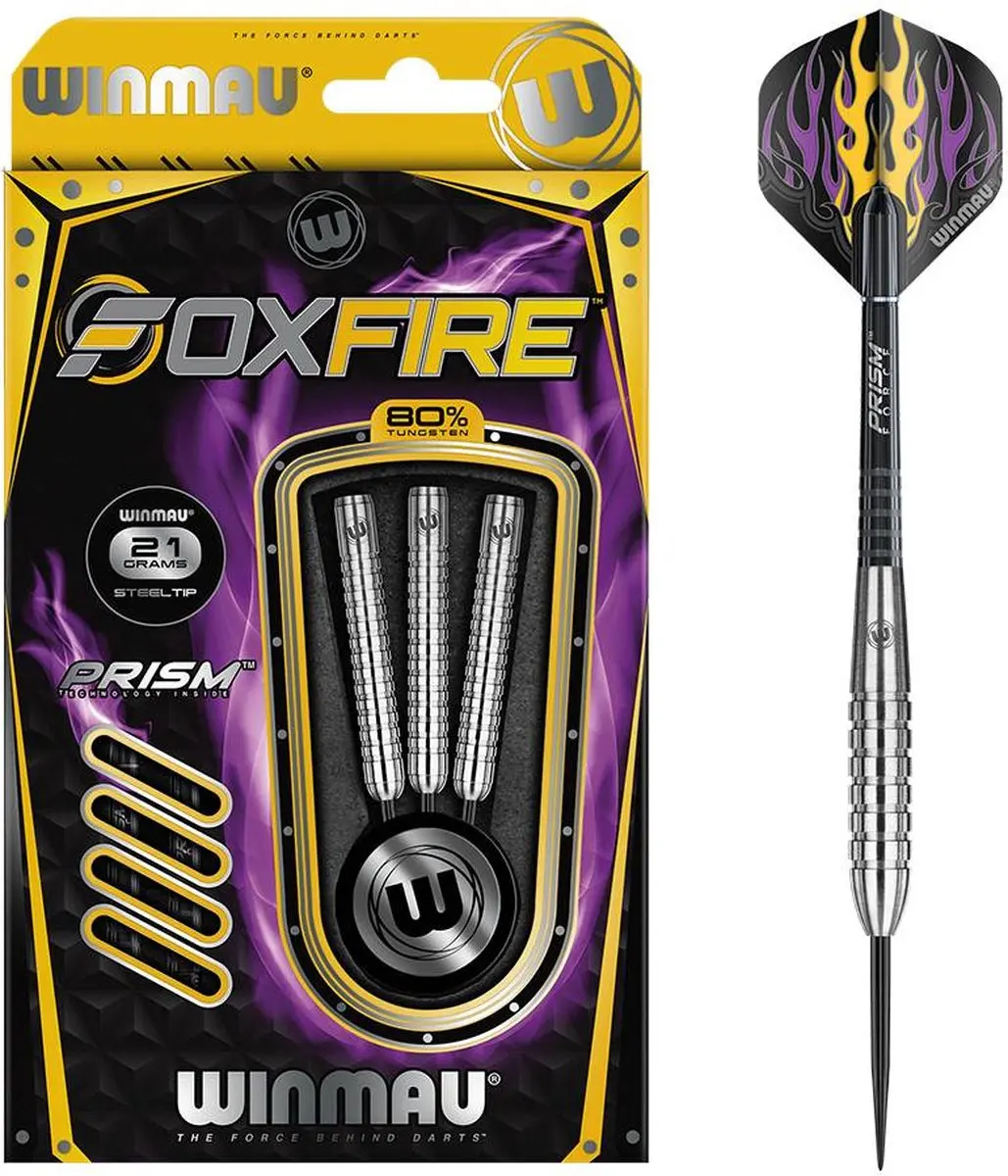 Winmau Foxfire 80% B Dartpijlen - 3 Stuks