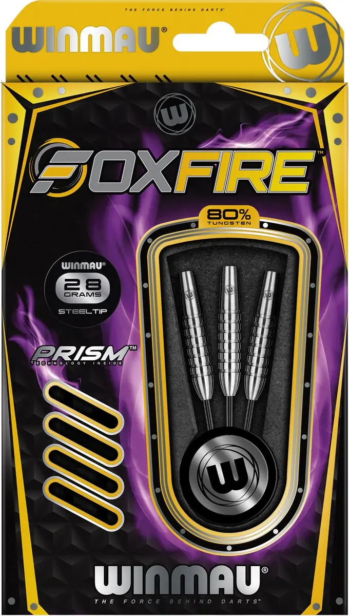 Winmau Foxfire 80% B Dartpijlen - 3 Stuks
