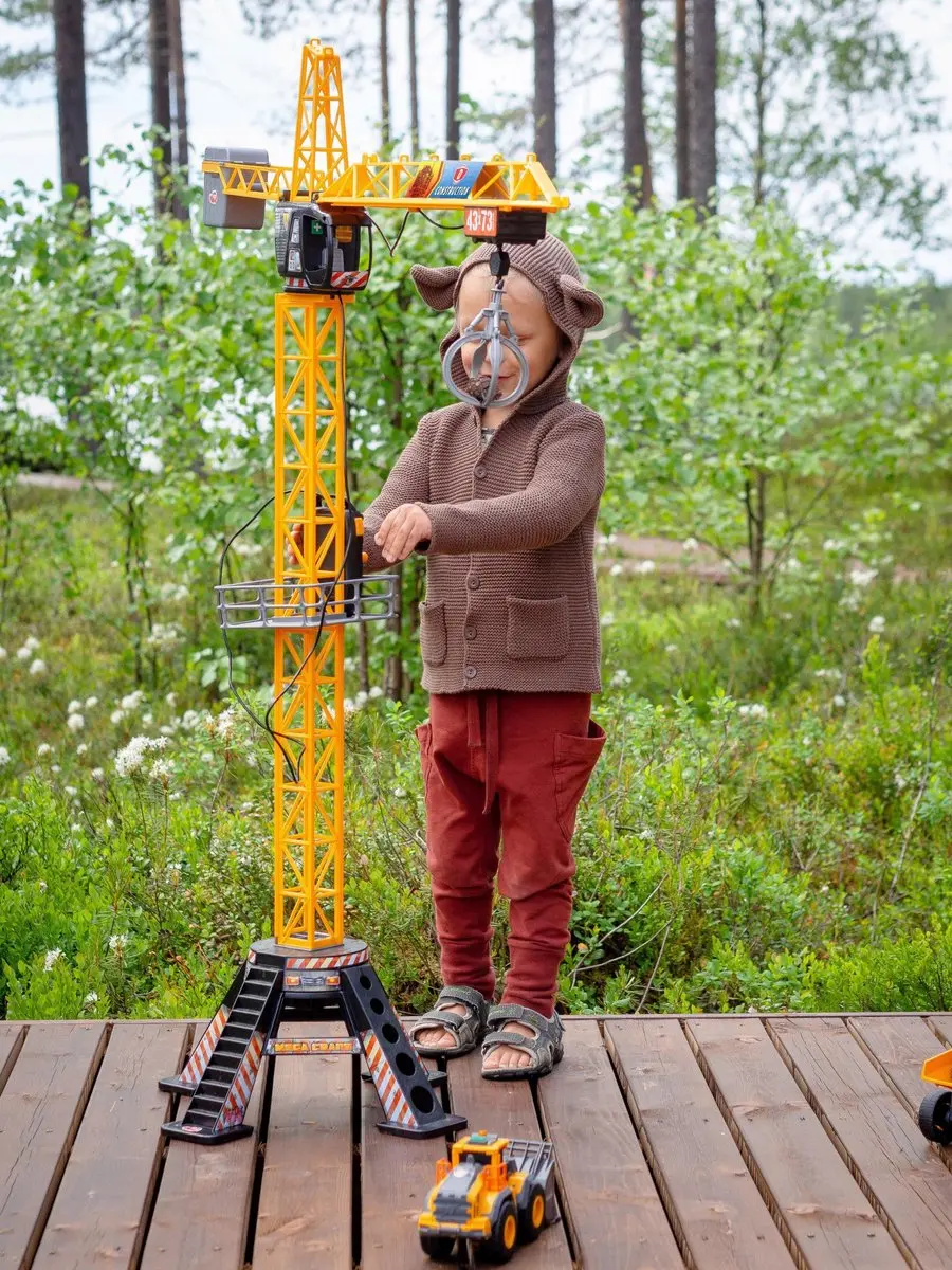Dickie Toys Giant Constructie Kraan 120cm - 203462412 - Geel/Zwart - afbeelding 6 van 6