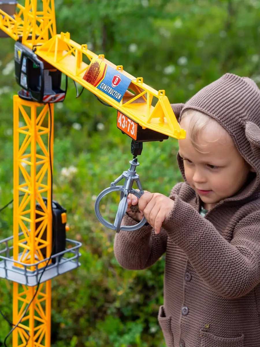 Dickie Toys Giant Constructie Kraan 120cm - 203462412 - Geel/Zwart