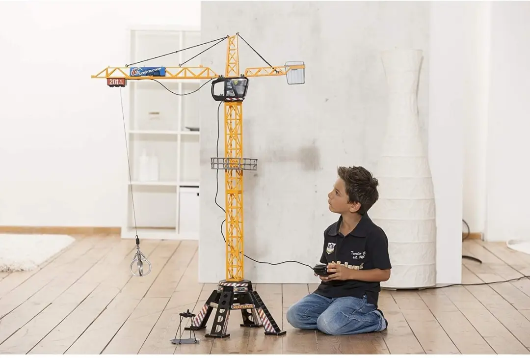 Dickie Toys Giant Constructie Kraan 120cm - 203462412 - Geel/Zwart