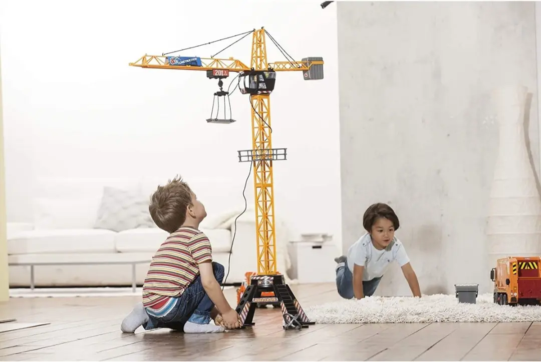 Dickie Toys Giant Constructie Kraan 120cm - 203462412 - Geel/Zwart