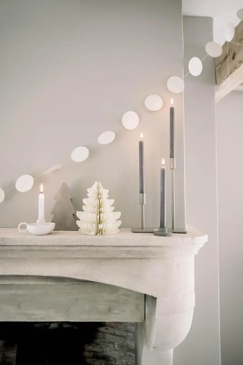 Leeff Slinger Stippen Wit - Kersttafel 250cm