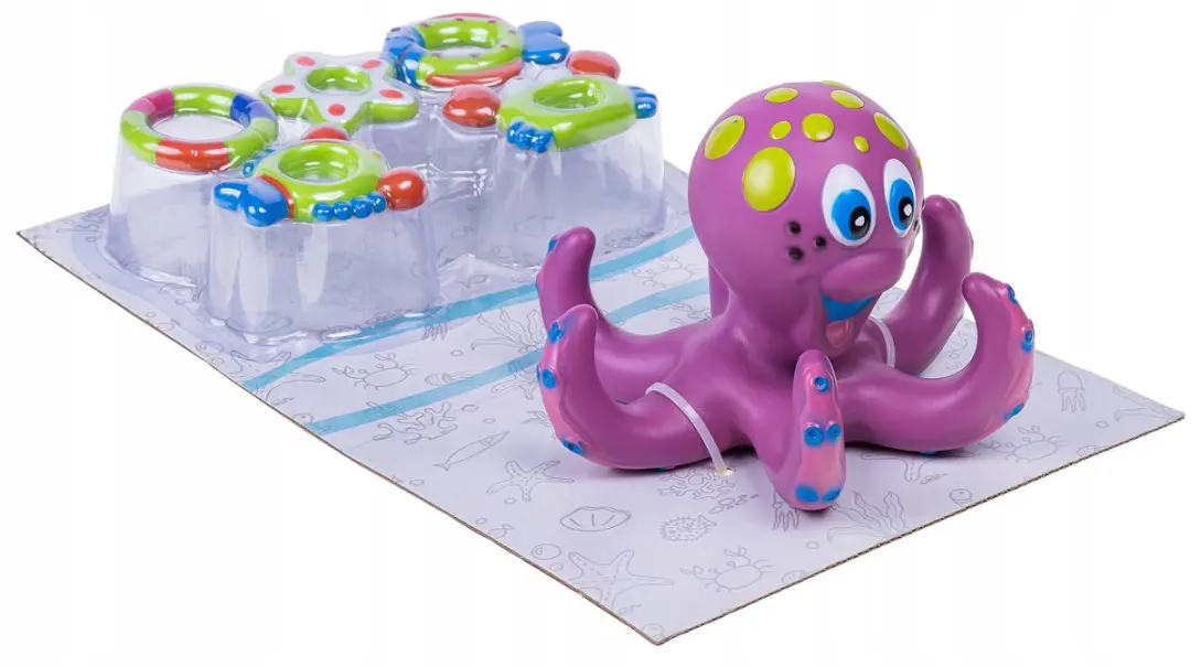 BK Ringo Serie Oöctopus Bad Speelset - 6 Stuks - Veelkleurig