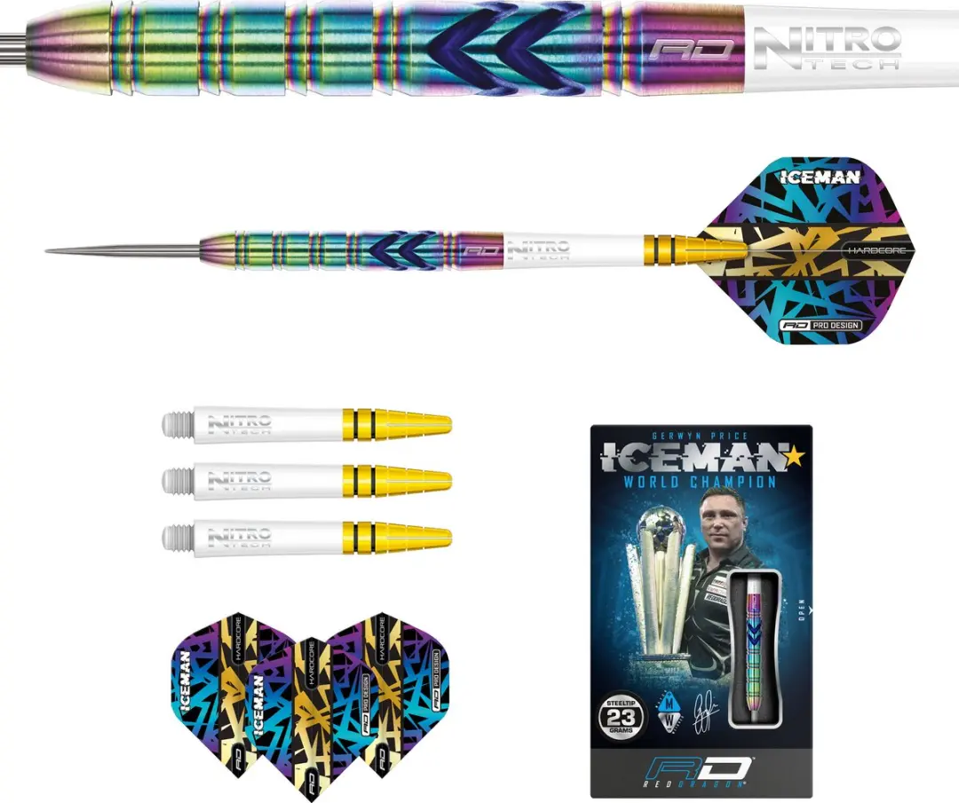 Red Dragon Gerwyn Price Ionic 90% Dartpijlen - 3 Stuks