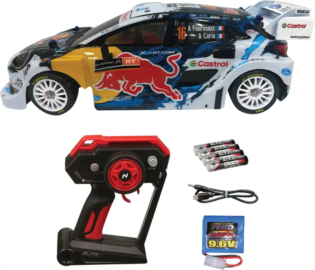 NIKKO Ford WRC Elite Cars Red Bull 1/14 RC Auto