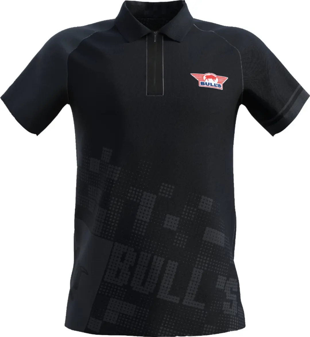 Bull's Plain Black Dart Polo