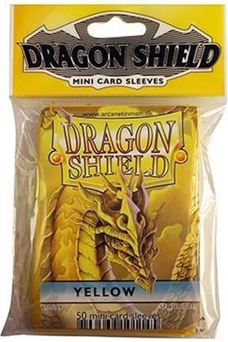 Asmodee Dragon Shield Mini Sleeves Geel
