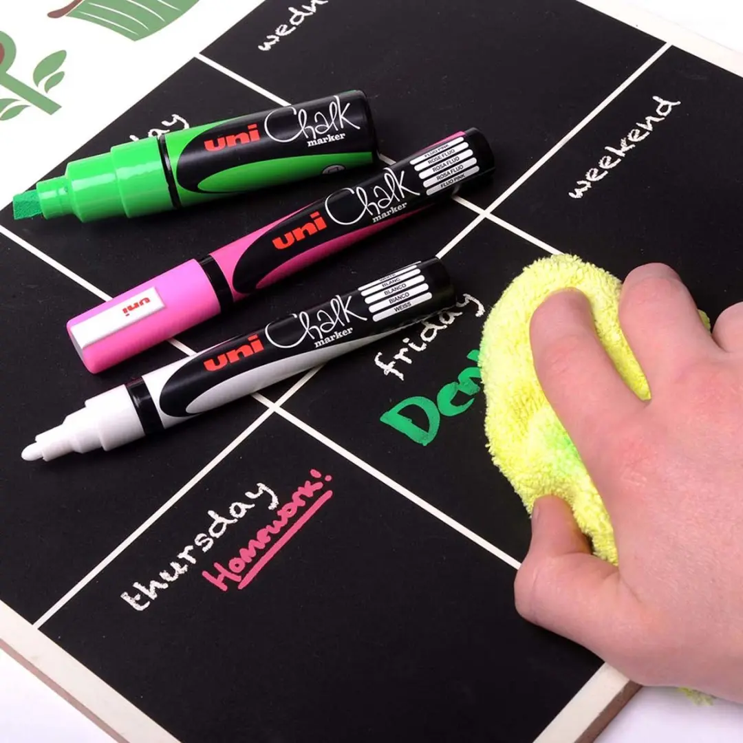 uni-ball Uni Chalk Marker 8K Metallic Rood