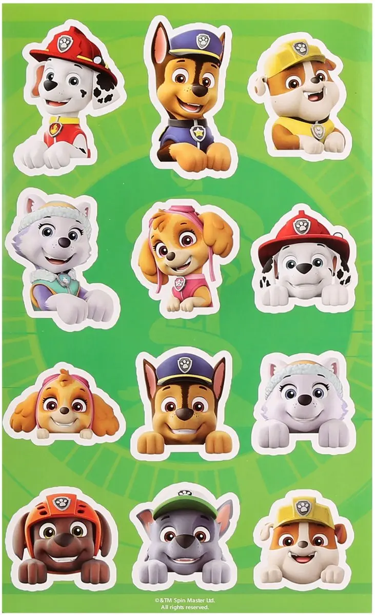 PAW Patrol Stickers - 5 Stickers Multicolor