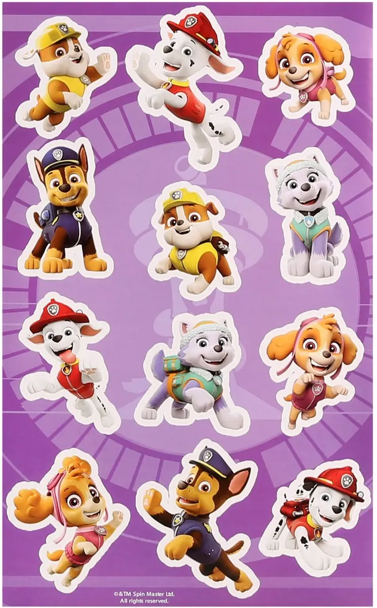 PAW Patrol Stickers - 5 Stickers Multicolor