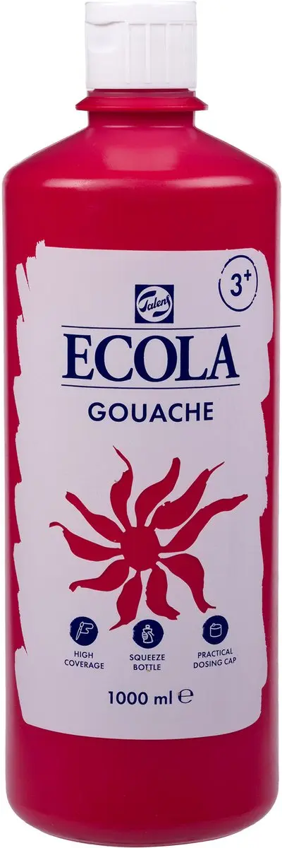 Talens Plakkaatverf Ecola Scharlaken 1000ml