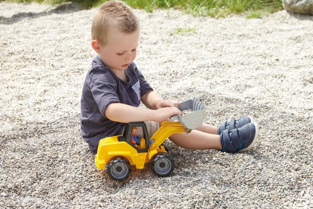 Lena Bulldozer Truxx SM04412 Speelgoed - 37x16x22cm - Zwart/Geel