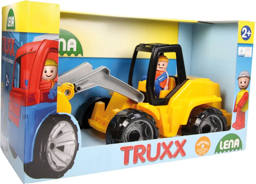 Lena Bulldozer Truxx SM04412 Speelgoed - 37x16x22cm - Zwart/Geel