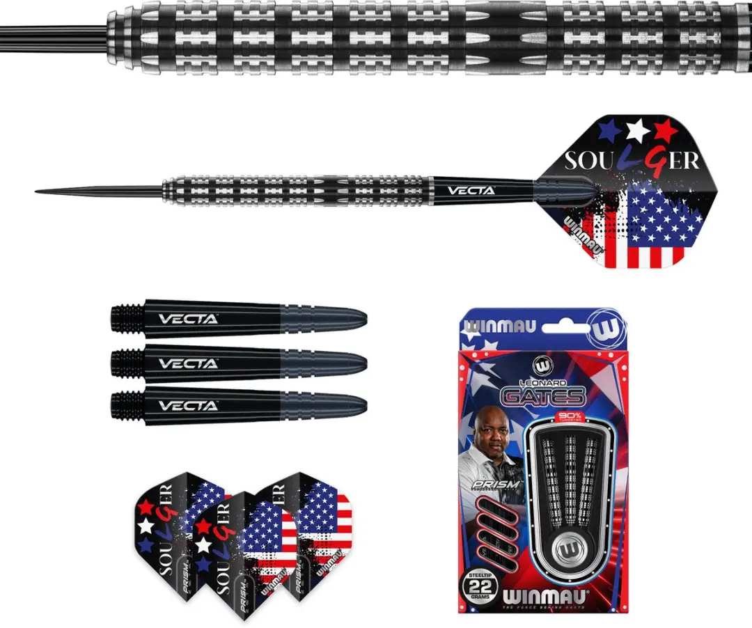 Winmau Leonard Gates 90% Dartpijlen - 3 Stuks